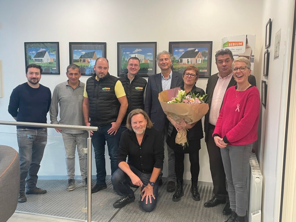 Remise des prix du challenge commercial avec l’équipe Maisons Bebium Caen